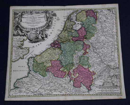 A collection of ten unframed engraved maps:-